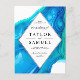 Cartão Postal De Convite Eethal Wave Beach Island Salve o Cartão-Postal