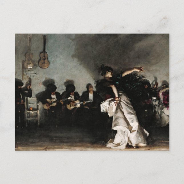 Cartão Postal De Convite El Jaleo por John Singer Sargent (Frente)