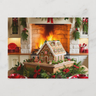 Cartão Postal De Convite Elegância de Natal