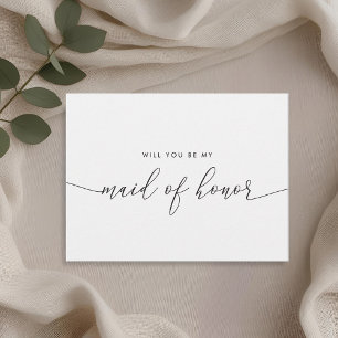 Cartão Postal De Convite Elegante Rustic Lace Você Será Minha Madrinha de c