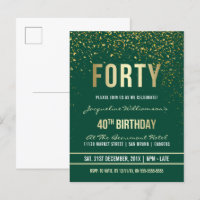 Emerald | Partido Confetti aniversário de 40 anos