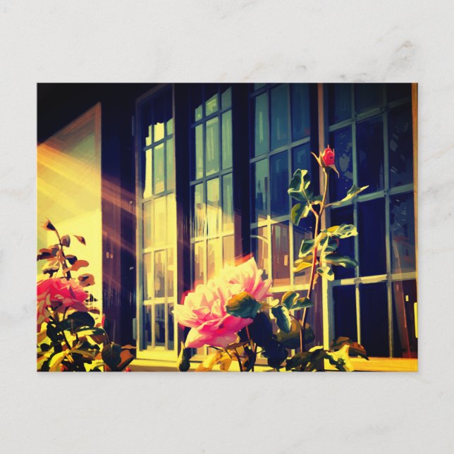 Cartão Postal De Convite English Rose (Frente)