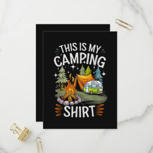 Cartão Postal De Convite Engraçado Isso É Meu Acampamento Para Acampante