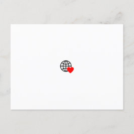 Cartão Postal De Convite Enviando saudações personalizadas