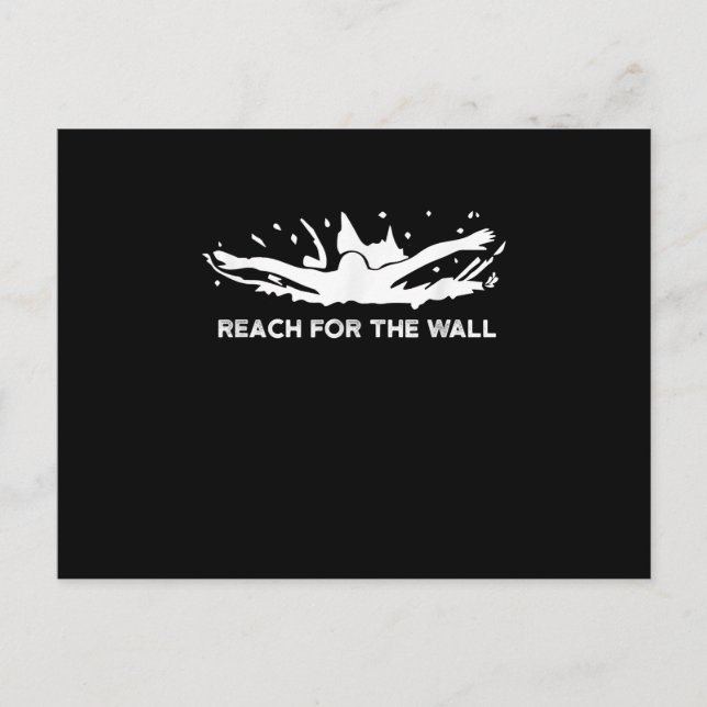 Cartão Postal De Convite Equipe de Natação do esporte para nadadores engraç (Frente)