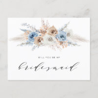 erva azul empoeirada será minha dona de Bridesmaid