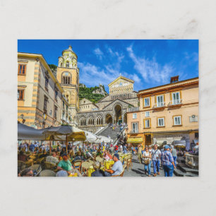 Cartão Postal De Convite Escadas de Amalfi