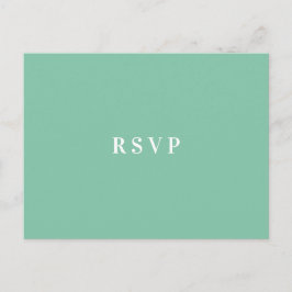 Cartão Postal De Convite Escolha de refeição para RSVP de casamento floral 