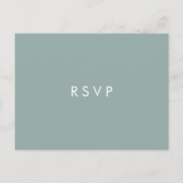 Cartão Postal De Convite Escolha de refeição RSVP para casamento Minimal ch