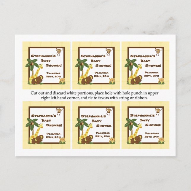 Cartão Postal De Convite Favorecer Bandas Selvagens (Frente)