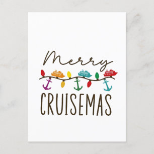 Cartão Postal De Convite Feliz Cruisemas Correspondência Familiar de Cruise