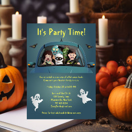 Cartão Postal De Convite Férias Familiares Engraçadas Pesadelos