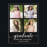 Cartão Postal De Convite Festa de formatura de Fotografias Moderna 4<br><div class="desc">Convite para Festa de formatura de Fotografias Moderno 4 - Script de Caligrafia</div>