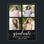 Cartão Postal De Convite Festa de formatura de Fotografias Moderna 4<br><div class="desc">Convite para Festa de formatura de Fotografias Moderno 4 - Script de Caligrafia</div>