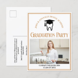 Cartão Postal De Convite Festa de formatura Personalizada de Fotografia da 