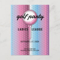 Festa de Golfe para Senhoras Elegantes Design