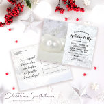Cartão Postal De Convite Festa de Natal White Winter Wonderland<br><div class="desc">Facilite a temporada de festas com nossos Convites de festas de natal White Winter Wonderland, projetados com amor e precisão por Mylini Design. Com um toque sincero de magia de inverno, estes convites dão o tom perfeito para as suas comemorações de Natal, sejam eles encontros familiares ou festividades corporativas. Criados...</div>