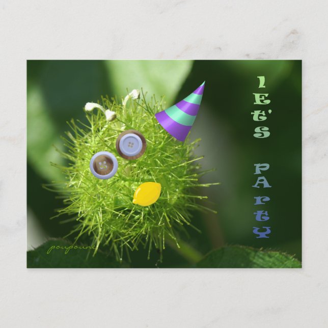 Cartão Postal De Convite Festa de vamos! (Frente)