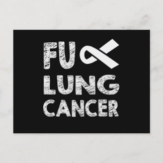 Cartão Postal De Convite Fita de consciência do Cancer pulmonar