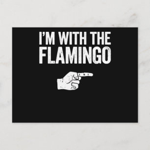 Cartão Postal De Convite Flamingo   Im Com O Flamingo Correspondente