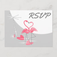 Flamingo Love Large Moon WedRSVP paisagem