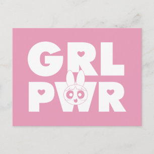 Cartão Postal De Convite Flor: Poder das Meninas