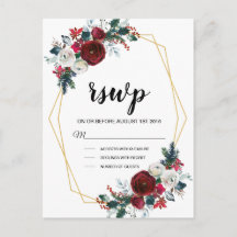 Flores de inverno geométricas Douradas da Frame Bu