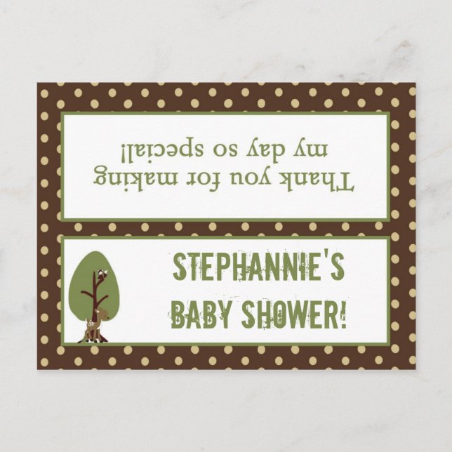 Cartão Postal De Convite Floresta de Floresta Holandesa Encantada de Bag Go (Frente)