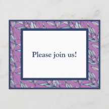 Folhas Azuis e Roxas