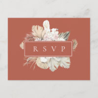 Folhas de Palmeira Quadro de Ferrugem Casamento RS
