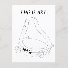 Cartão Postal De Convite Fonte de Marcel Duchamp R. Mutt 1917