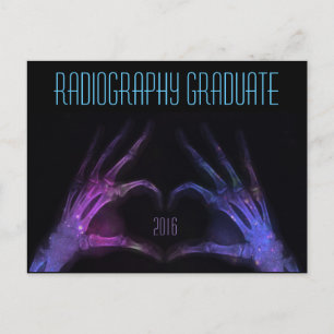 Cartão Postal De Convite "Formando de Radiografia"