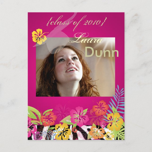 Cartão Postal De Convite Formatos Selvagens, fotos postais (Frente)