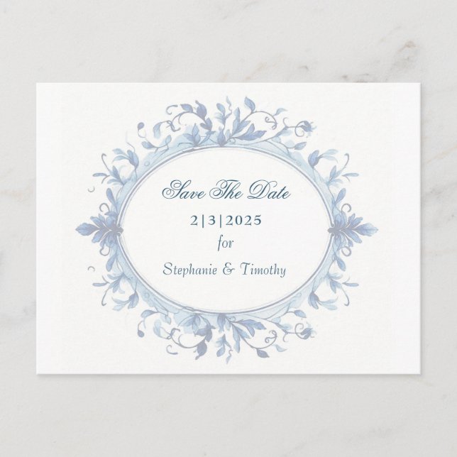 Cartão Postal De Convite Foto de Desvanecimento Personalizado Vitoriano (Frente)