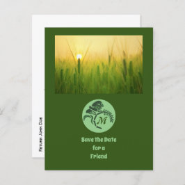 Cartão Postal De Convite Foto De Gafanhoto Com Gafanhoto Whimsical