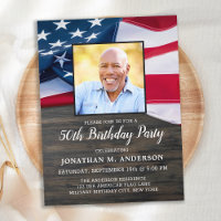 Foto personalizada patriótica USA American Flag Bi