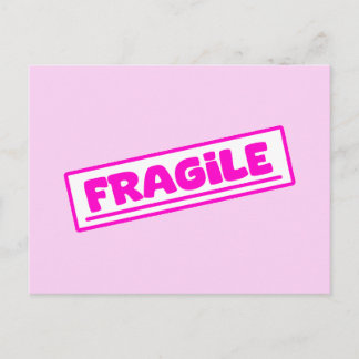 Cartão Postal De Convite Frágil