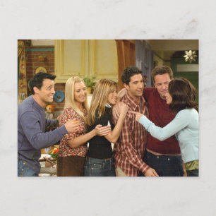 Cartão Postal De Convite FRIENDS™ Abraço de Ação de Graças do Elenco