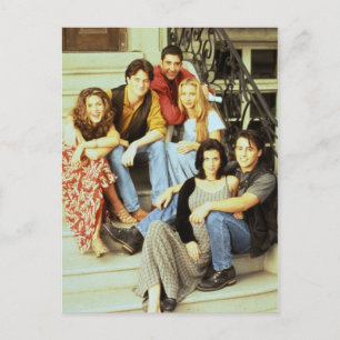 Cartão Postal De Convite FRIENDS™ Elenco Sentado no Degrau
