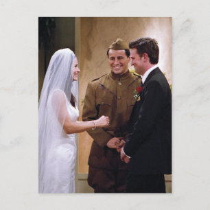 Cartão Postal De Convite FRIENDS™ Joey casa-se com Monica & Chandler