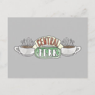 Cartão Postal De Convite FRIENDS™ Logotipo de Central Perk em Aquarela