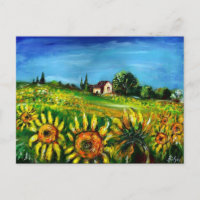 GIRASSÓIS E PAISAGEM RURAL DA TOSCANA