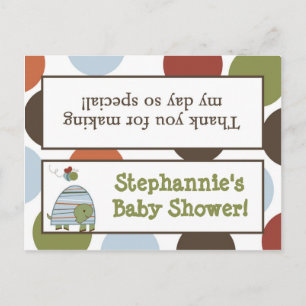 Cartão Postal De Convite Goody Bag Topper Laguna Beach Turtle Sapo Pond