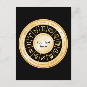 Cartão Postal De Convite Horoscópio Mandala