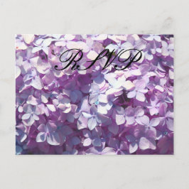 Cartão Postal De Convite Hydrangea, RSVP