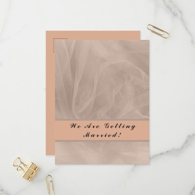 Cartão Postal De Convite Impressão texturizada em tecido rosa (Frente/Verso In Situ)