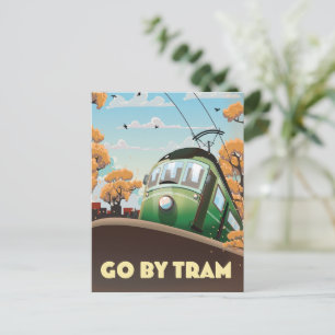 Cartão Postal De Convite Ir por Trama