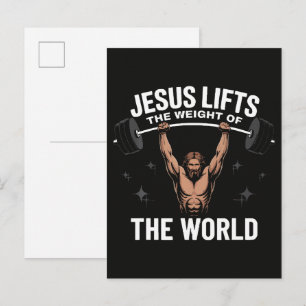 Cartão Postal De Convite Jesus Cristo Levantamento de Terra