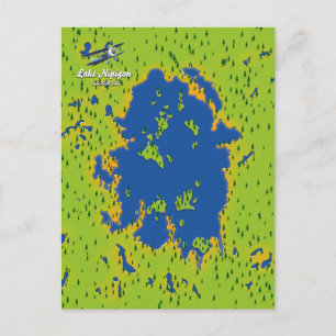 Cartão Postal De Convite Lago Nipigon