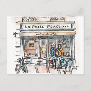 Cartão Postal De Convite LE PETIT PLATEAU Paris